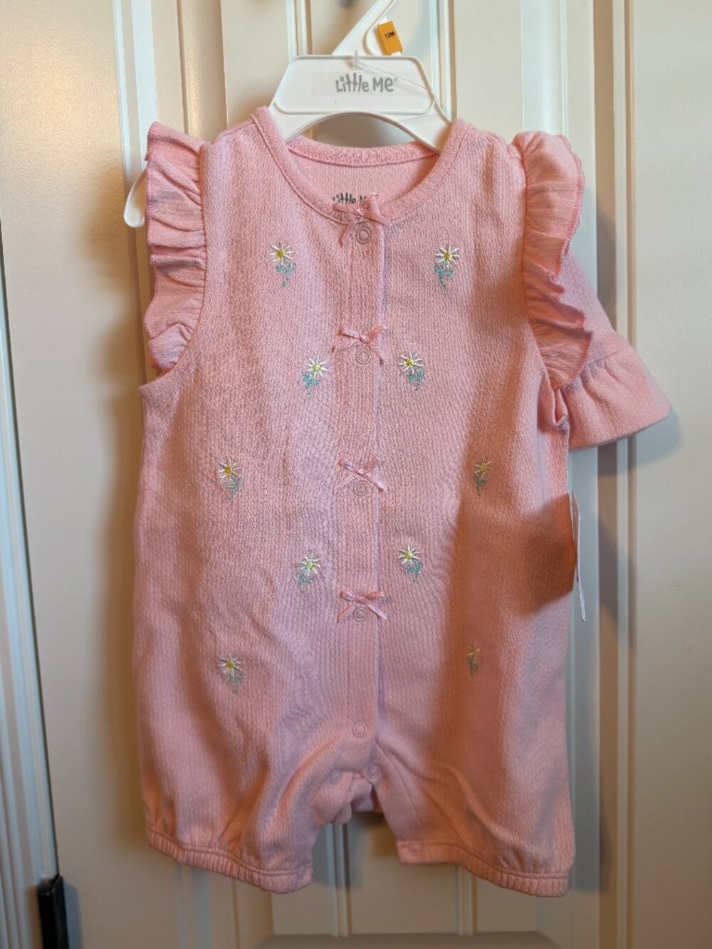 Flutter sleeve baby romper